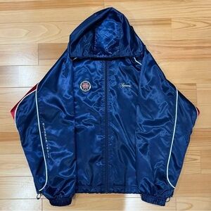 Supreme Navy Jacket with Red and White Accents